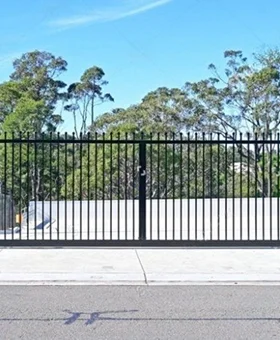 Backyard Iron Fence