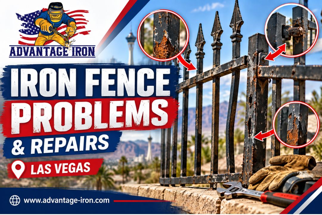 Common Iron Fence Problems in Las Vegas and How They Are Repaired